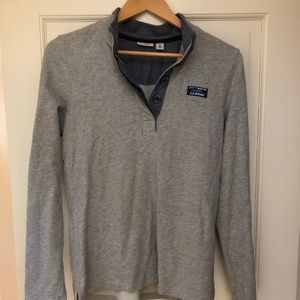 LLBean Soft Cotton Rugby Gray Sz M